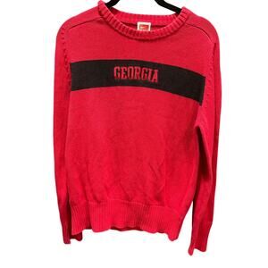 Red Crewneck Georgia UGA Sweater Nike Youth Large  12-14 Long sleeve Bulldog